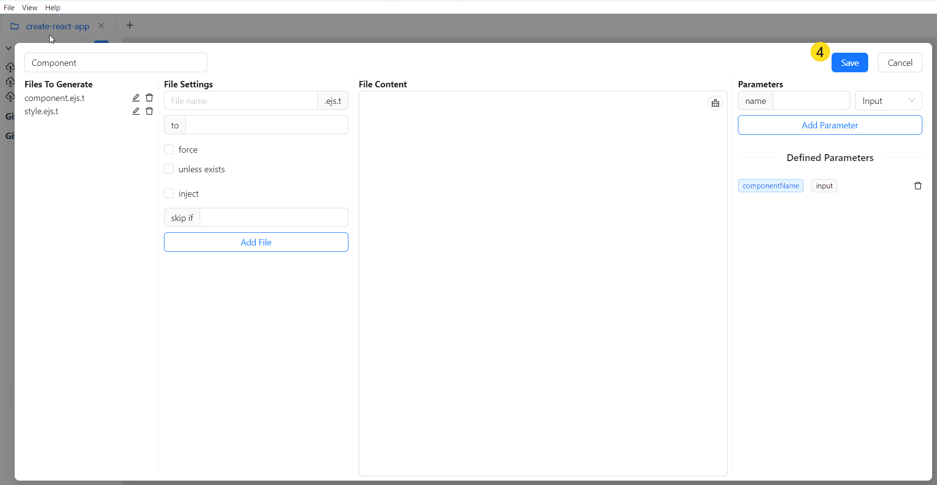 Save Edited Code Generator