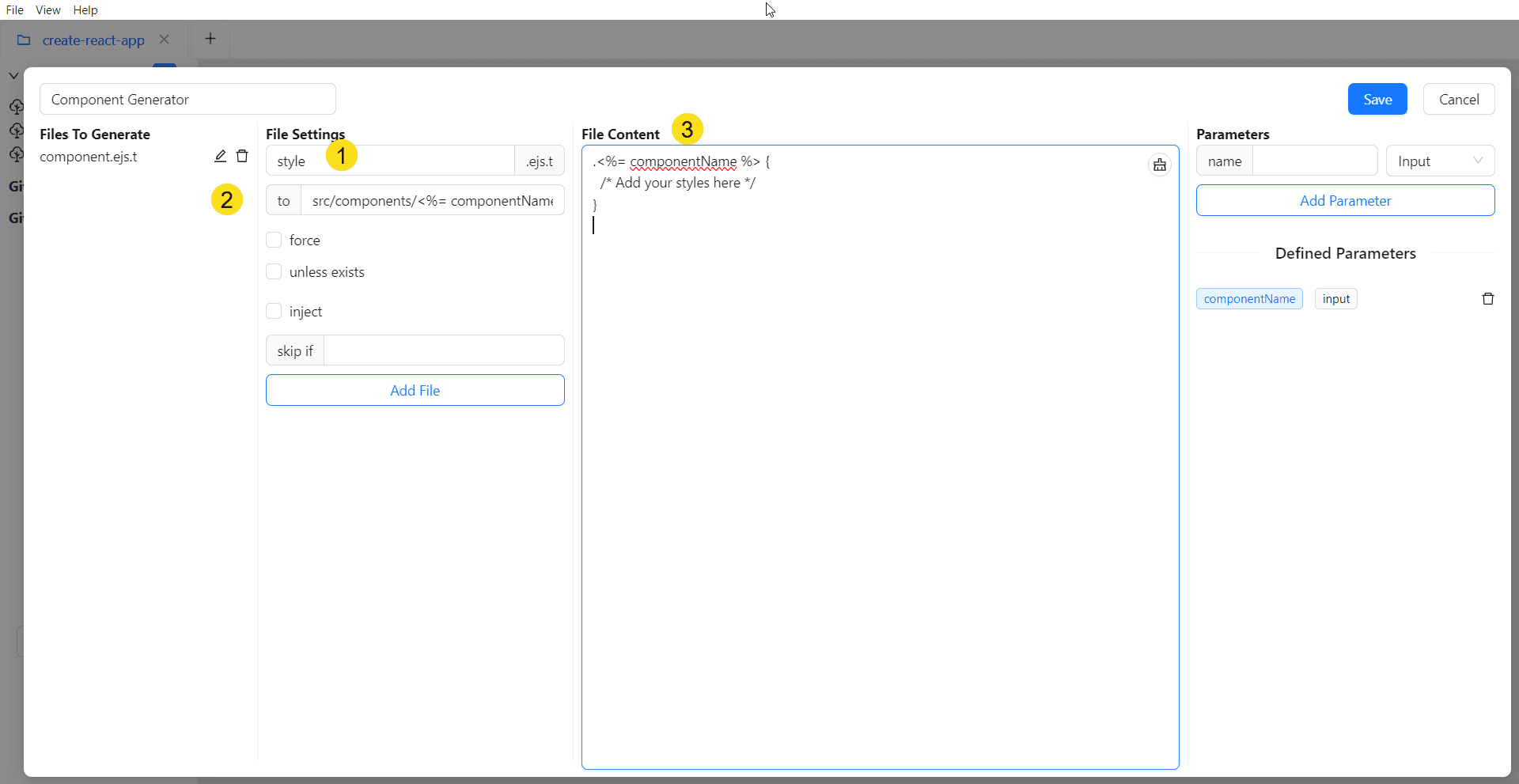 Add File2 to Code Generator