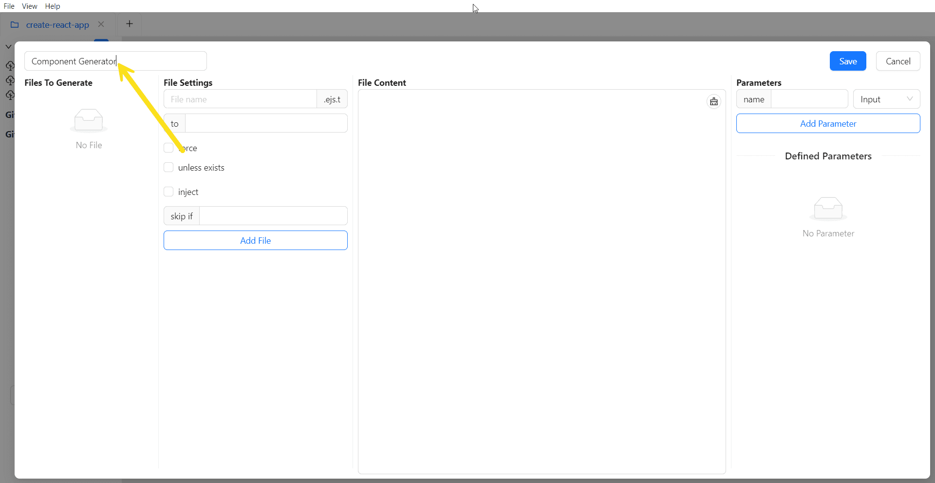Type code Generator Name