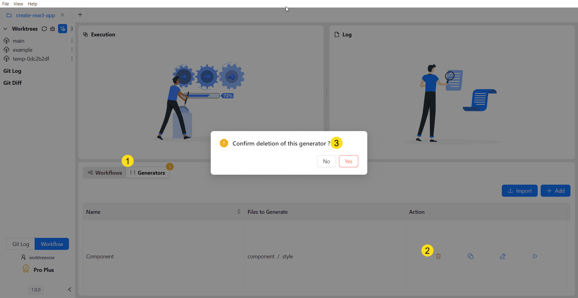 Delete a Code Generator