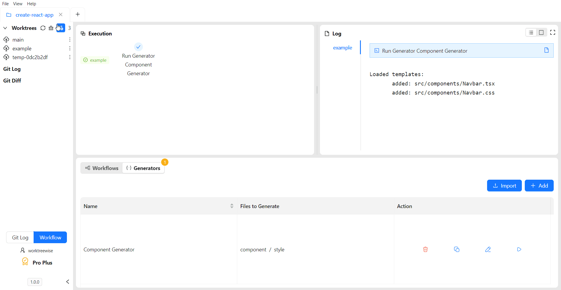 Code Generator Executed